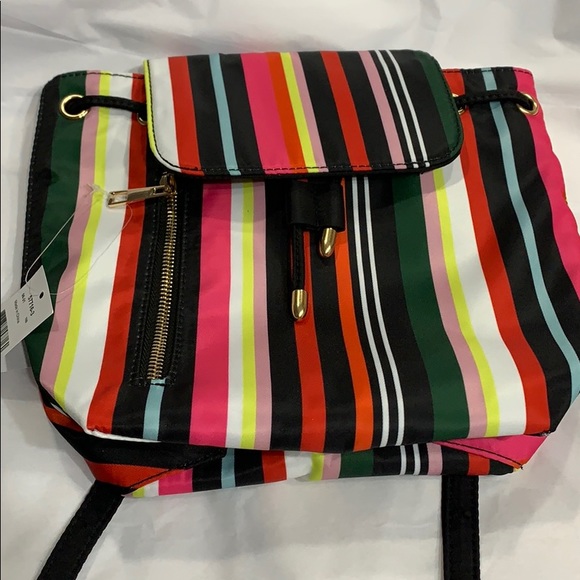 5/$30! MIX & MATCH! ICING Rainbow Striped Drawstring MINI BACKPACK!! - Picture 8 of 8
